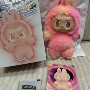 LOYALTY- PopMart -Big Into Energy Labubu. New. Pink/yellow.Box opened to verify.